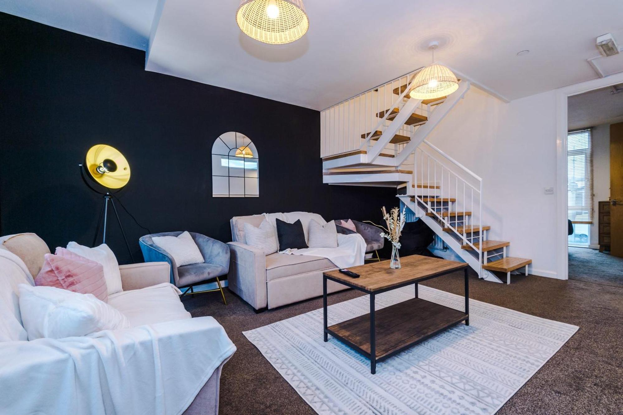 Rest&Recharge At A Spacious Townhouse By The Etihad Villa Manchester Ngoại thất bức ảnh